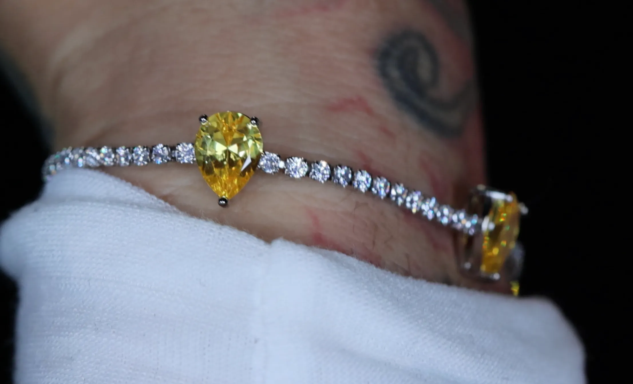 Womens Yellow Diamond Bracelet | Yellow Gemstone Bracelet
