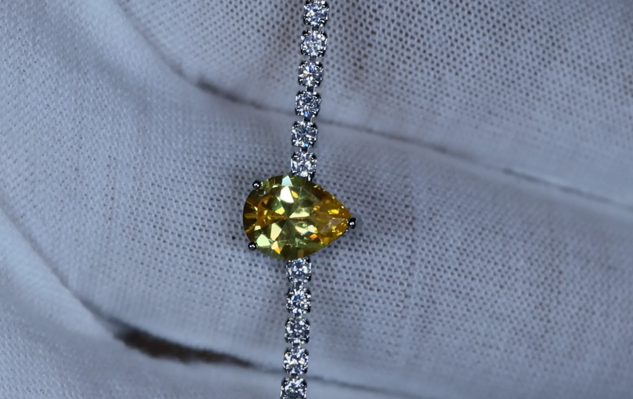 Womens Yellow Diamond Bracelet | Yellow Gemstone Bracelet
