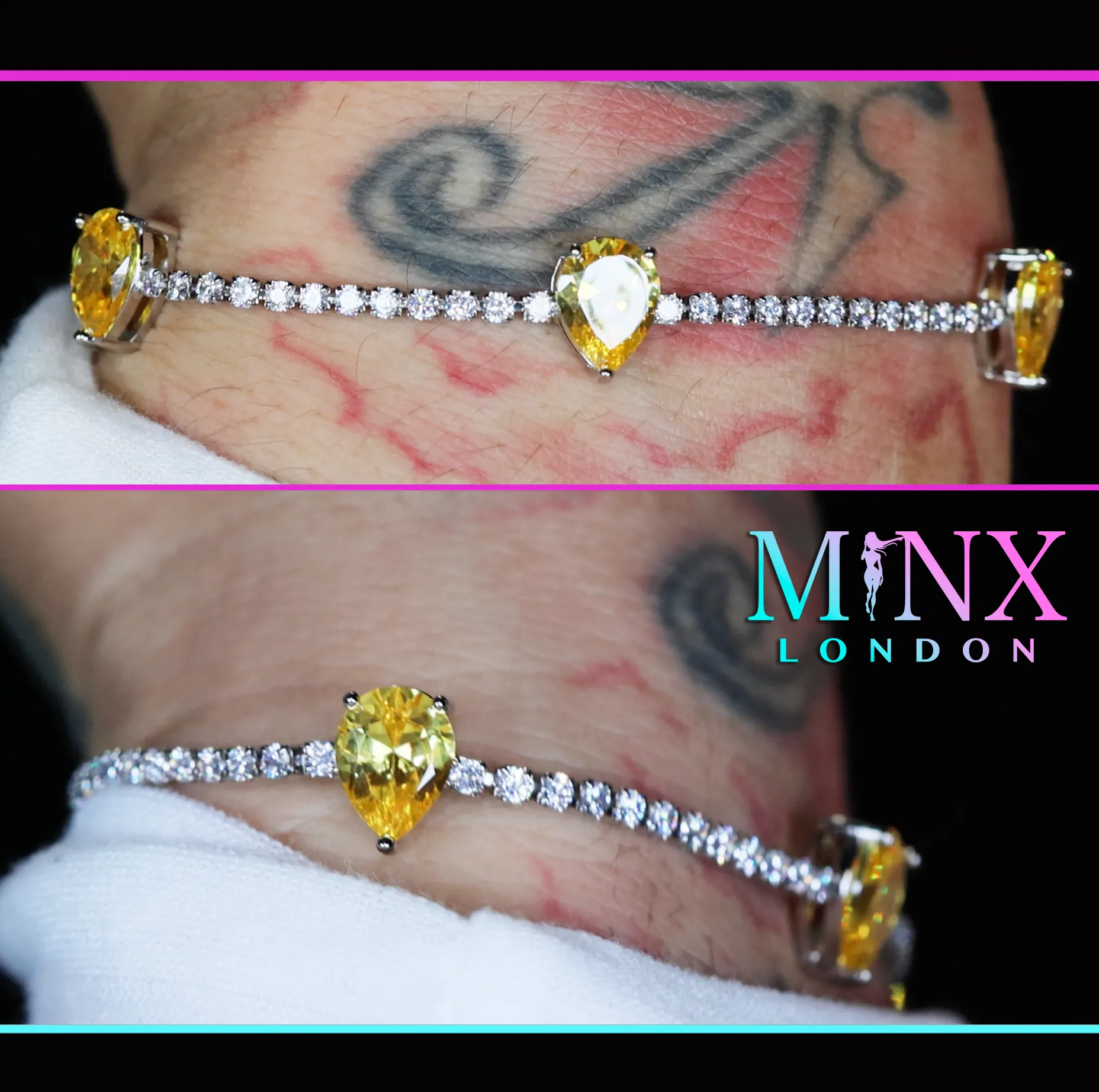 Womens Yellow Diamond Bracelet | Yellow Gemstone Bracelet