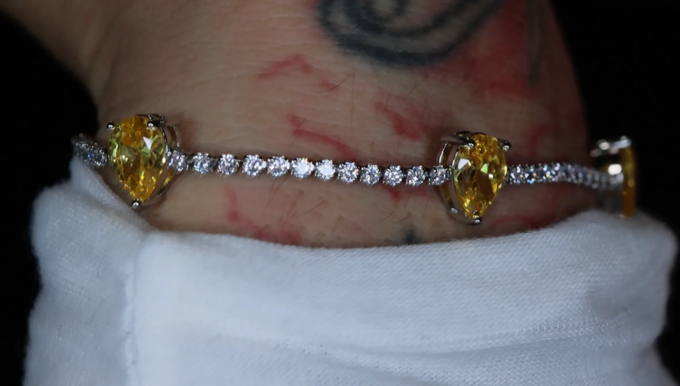Womens Yellow Diamond Bracelet | Yellow Gemstone Bracelet