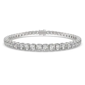 Zephyrine Cushion Cut Diamond Tennis Bracelet Prong Set (10 ctw)